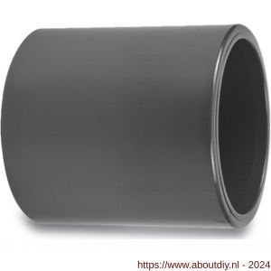 VDL sok PVC-U 20 mm lijmmof 16 bar grijs KIWA - A51060661 - afbeelding 1