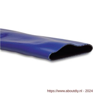 Mega plat oprolbare slang PVC 76 mm 7 bar blauw 50 m type Medium Duty - A51057551 - afbeelding 1