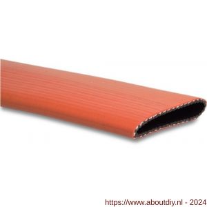 Mega plat oprolbare slang PVC 102 mm 10 bar rood 50 m type Heavy Duty - A51057541 - afbeelding 1