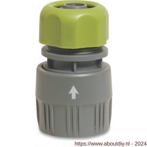 Hydro-Fit aansluiting PVC-U 15-19 mm knel x vrouwelijk klik grijs-groen type blister TOC - A51056347 - afbeelding 1
