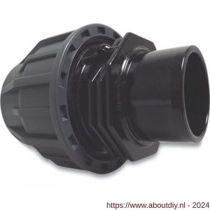 Jasonflex overgangssok PP-PVC-U 50 mm knel x lijm spie 16 bar grijs-zwart - A51059193 - afbeelding 1
