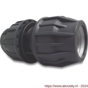 Jasonflex sok PP 63 mm knel 16 bar grijs-zwart - A51055341 - afbeelding 1
