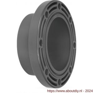 VDL lijmflens (O-ring) PVC-U 200 mm lijmmof grijs - A51059258 - afbeelding 1