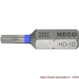 Heco schroefbit Heco-Drive HD-10 kleur ring blauw in blister 10 stuks - A50803385 - afbeelding 1