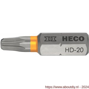 Heco schroefbit Heco-Drive HD 20 kleur ring oranje in blister 10 stuks - A50803387 - afbeelding 1