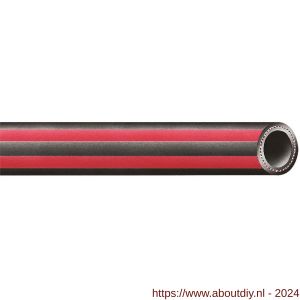 Baggerman Trix-Rotstrahl 20 waterslang dekwasslang 19x27 mm zwart-rood geribd - A50051160 - afbeelding 1