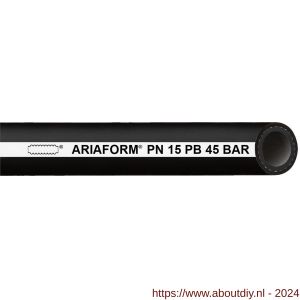 Baggerman Ariaform 15 persluchtslang 19x28 mm zwart glad - A50050975 - afbeelding 1