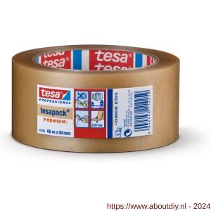Tesa 4124 Tesapack 66 m x 50 mm transparant PVC verpakkingstape - A11650311 - afbeelding 1