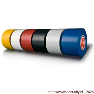 Tesa 4163 Tesaflex 33 m x 19 mm geel Soft PVC tape - A11650247 - afbeelding 2