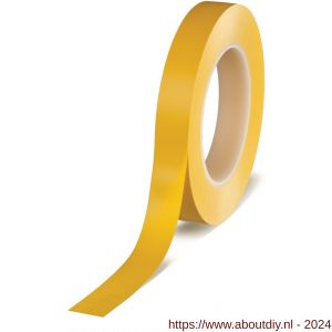 Tesa 4244 Tesaflex 66 m x 19 mm geel fijnelijn maskeringstape voor designschilderen - A11650011 - afbeelding 1