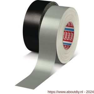 Tesa 4657 Tesaband 50 m x 100 mm grijs temperatuurbestendige textieltape - A11650192 - afbeelding 1