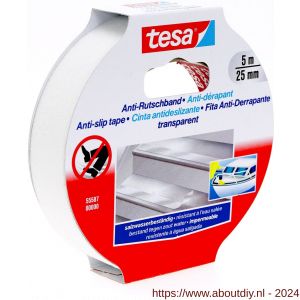 Tesa 55587 anti-slip tape 5 m x 25 mm transparant - A11650546 - afbeelding 1