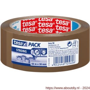 Tesa 57166 Tesapack Strong verpakkingstape bruin 66 m x 38 mm - A11650605 - afbeelding 1