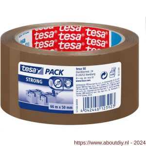 Tesa 57168 Tesapack Strong verpakkingstape bruin 66 m x 50 mm - A11650413 - afbeelding 1
