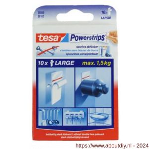 Tesa 58000 Powerstrips large 10 stuks - A11650349 - afbeelding 2