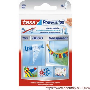 Tesa 58800 Powerstrips decostrips transparant - A11650624 - afbeelding 1