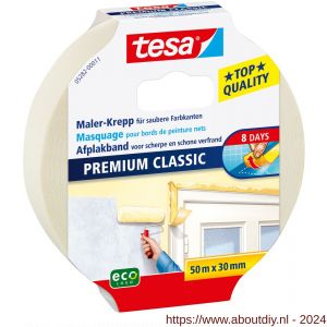 Tesa 5282 Premium Classic afplakband 50 m x 30 mm - A11650402 - afbeelding 1