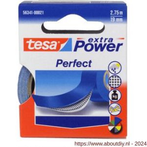 Tesa 56341 Extra Power Perfect textieltape blauw 2,75 m x 19 mm - A11650438 - afbeelding 1