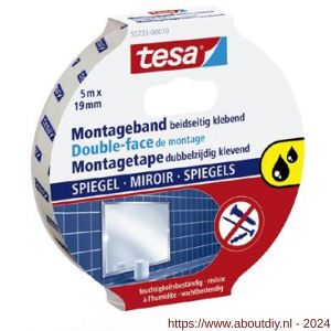 Tesa 55733 Powerbond montagetape spiegels 5 m x 19 mm - A11650381 - afbeelding 1