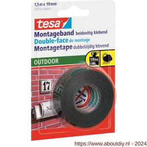 Tesa 55750 Powerbond Outdoor montagetape 1,5 m x 19 mm - A11650382 - afbeelding 1