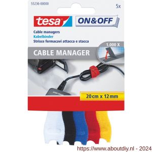 Tesa 55236 kabelmanager small veelkleurig - A11650543 - afbeelding 1