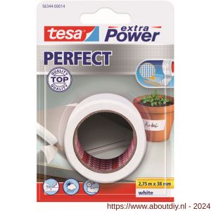 Tesa 56344 Extra Power Perfect textieltape wit 2,75 m x 38 mm - A11650394 - afbeelding 1