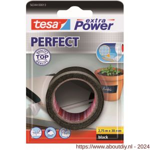 Tesa 56344 Extra Power Perfect textieltape zwart 2,75 m x 38 mm - A11650393 - afbeelding 1
