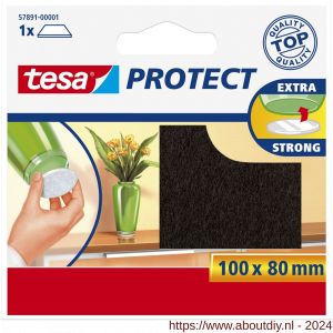 Tesa 57891 Protect vilt bruin 8 cm x 10 cm - A11650395 - afbeelding 1