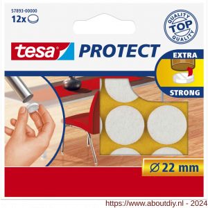 Tesa 57893 Protect vilt wit 22 mm - A11650399 - afbeelding 1