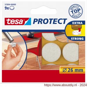 Tesa 57894 Protect vilt wit 26 mm - A11650401 - afbeelding 1