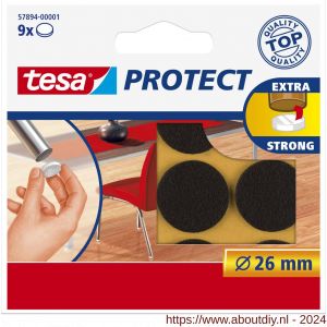 Tesa 57894 Protect vilt bruin 26 mm - A11650427 - afbeelding 1