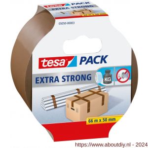 Tesa 5050 Tesapack Extra Strong verpakkingstape bruin 66 m x 50 mm - A11650610 - afbeelding 1