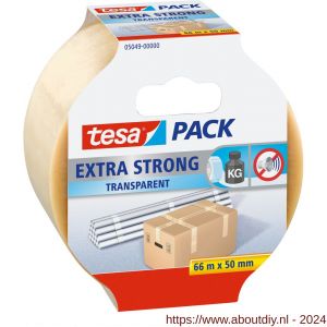 Tesa 5049 Tesapack Extra Strong verpakkingstape transparant 66 m x 50 mm - A11650611 - afbeelding 1