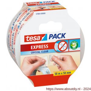 Tesa 57804 Express verpakkingstape transparant 50 m x 50 mm - A11650613 - afbeelding 1
