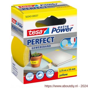 Tesa 56343 Extra Power Perfect textieltape 2,75 m x 38 mm geel - A11650618 - afbeelding 1