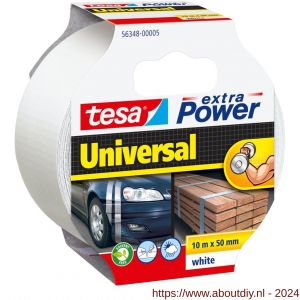 Tesa 56348 Extra Power Universal tape 10 m x 50 mm wit - A11650576 - afbeelding 1
