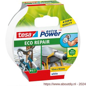 Tesa 56431 Extra Power Eco Repair textieltape 10 m x 38 mm wit - A11650628 - afbeelding 1