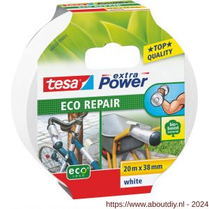 Tesa 56432 Extra Power Eco Repair textieltape 20 m x 38 mm wit - A11650629 - afbeelding 1