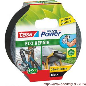 Tesa 56432 Extra Power Eco Repair textieltape 20 m x 38 mm zwart - A11650633 - afbeelding 1