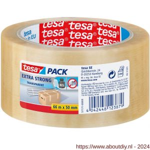 Tesa 57171 PVC tape extra strong 66 m x 50 mm transparant 57171 - A11650640 - afbeelding 1