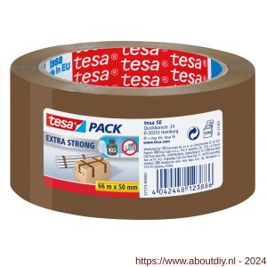 Tesa 57173 PVC tape extra strong 66 m x 50 mm bruin 57173 - A11650641 - afbeelding 1
