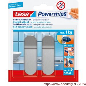 Tesa 57045 Powerstrips haak small metaal - A11650483 - afbeelding 1