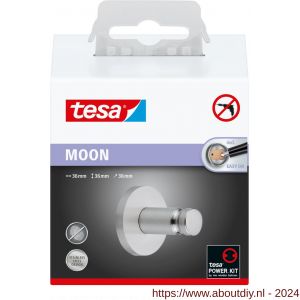 Tesa 40304 Moon handdoekhaak RVS-look - A11650507 - afbeelding 3