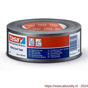 Tesa 4613 Tesaband 50 m x 96 mm grijs ducttape standard - A11650217 - afbeelding 1