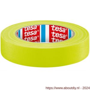 Tesa 4671 Tesaband 25 m x 25 mm fluor geel acrylgecoate textieltape - A11650195 - afbeelding 1