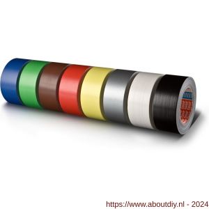 Tesa 4688 Tesaband 50 m x 50 mm zwart standaard polyethyleengecoate textieltape - A11650214 - afbeelding 1