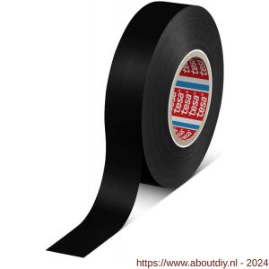 Tesa 4163 Tesaflex 33 m x 19 mm zwart Soft PVC tape - A11650258 - afbeelding 1