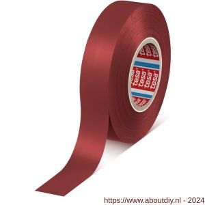 Tesa 4163 Tesaflex 33 m x 19 mm rood Soft PVC tape - A11650251 - afbeelding 1