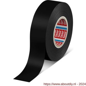 Tesa 4163 Tesaflex 33 m x 25 mm zwart Soft PVC tape - A11650259 - afbeelding 1