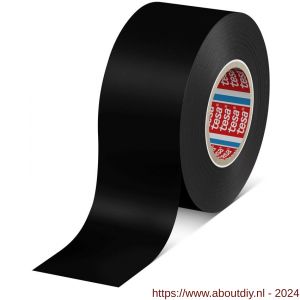 Tesa 4163 Tesaflex 33 m x 38 mm zwart Soft PVC tape - A11650261 - afbeelding 1